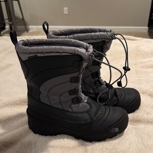 The North Face Black and Gray Snow Boots